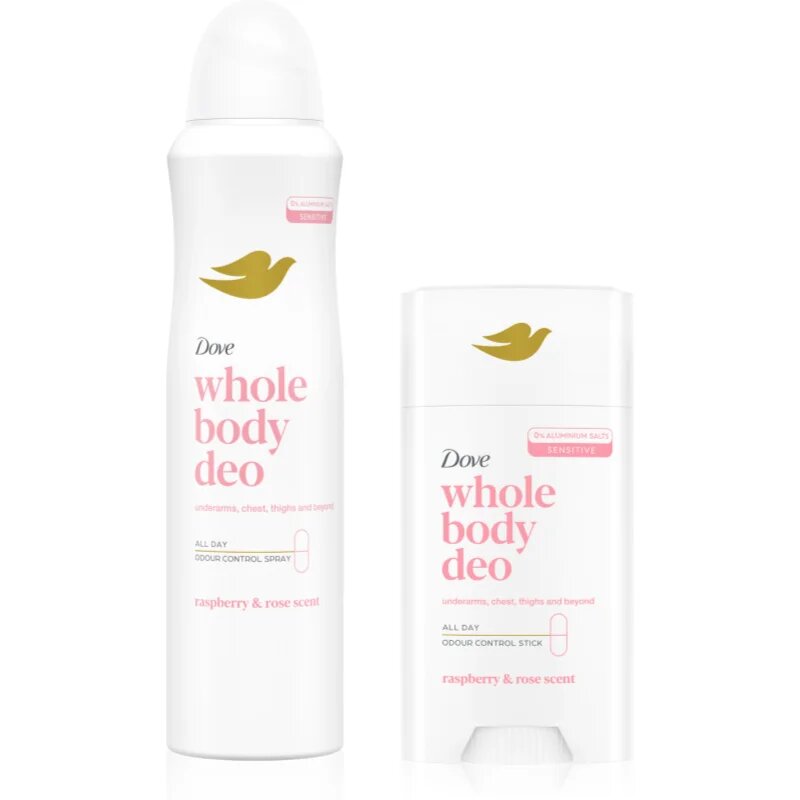 Dove Whole Body Deo Raspberry & Rose set za telo