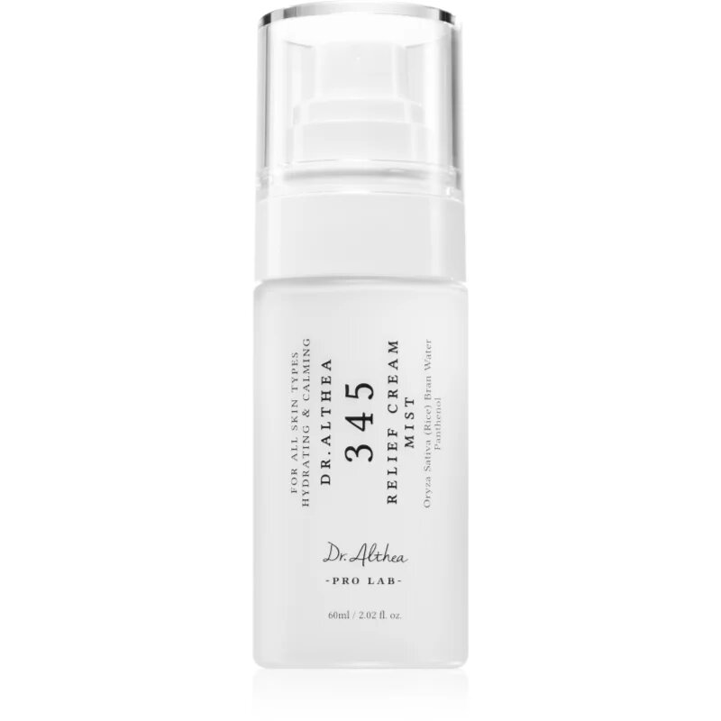 Dr. Althea 345 Relief Cream Mist vlažilni in hranilni tonik s pomirjajočim učinkom 60 ml
