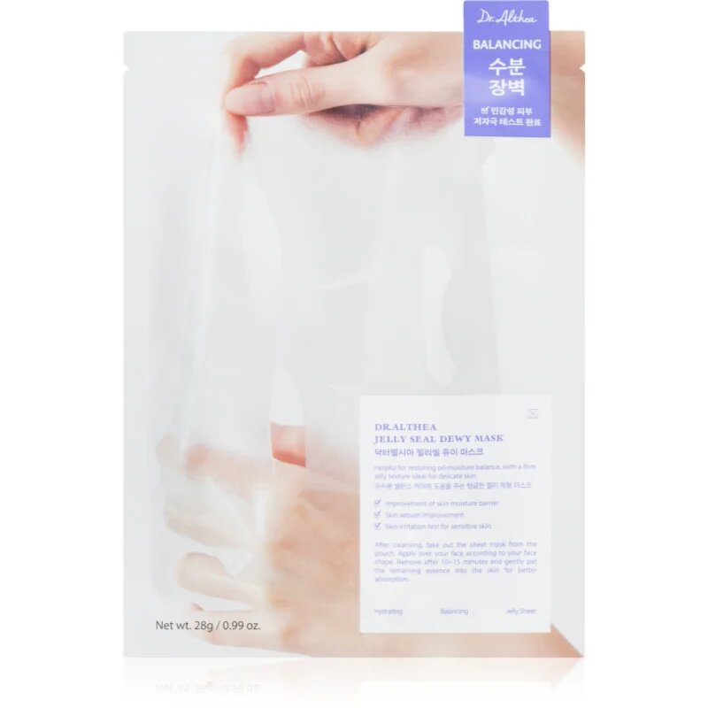 Dr. Althea Jelly Seal Dewy Mask vlažilna tekstilna maska z regeneracijskim učinkom 28 g