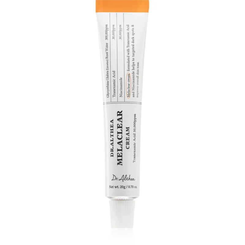 Dr. Althea Melaclear Cream gladilna in posvetlitvena krema za poenotenje tona kože 20 g