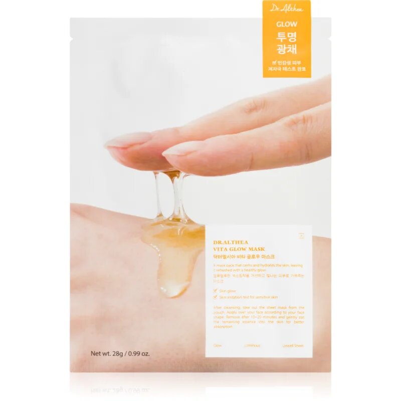 Dr. Althea Vita Glow Mask revitalizacijska maska iz platna 28 g