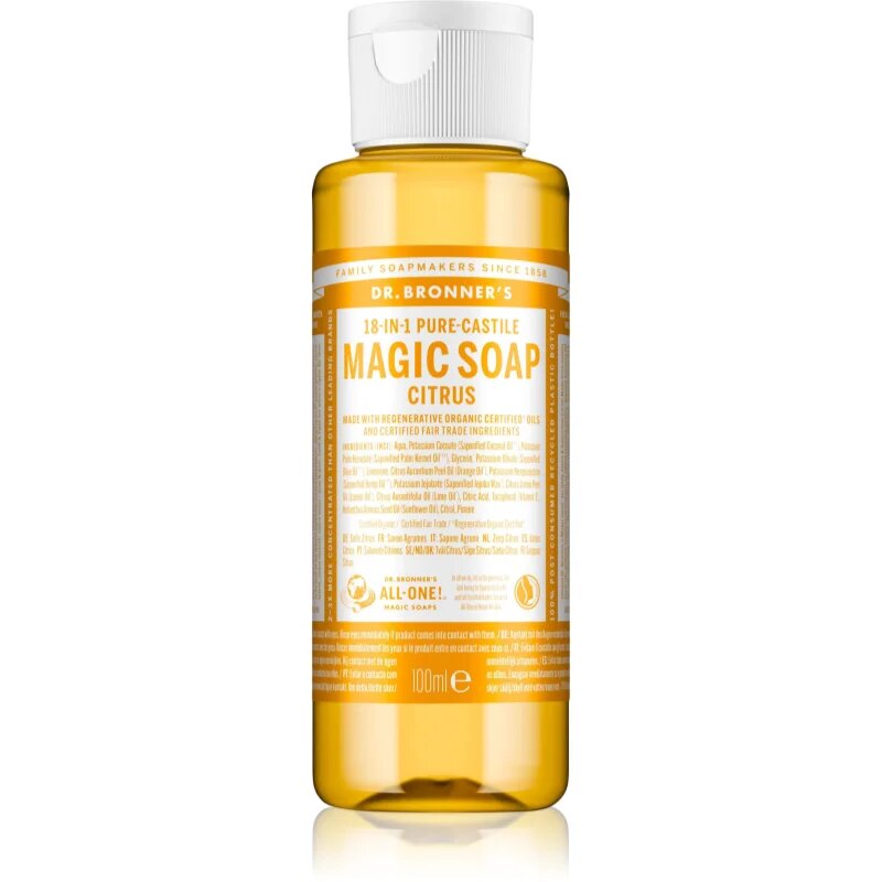 Dr. Bronner’s Citrus tekoče univerzalno milo 100 ml