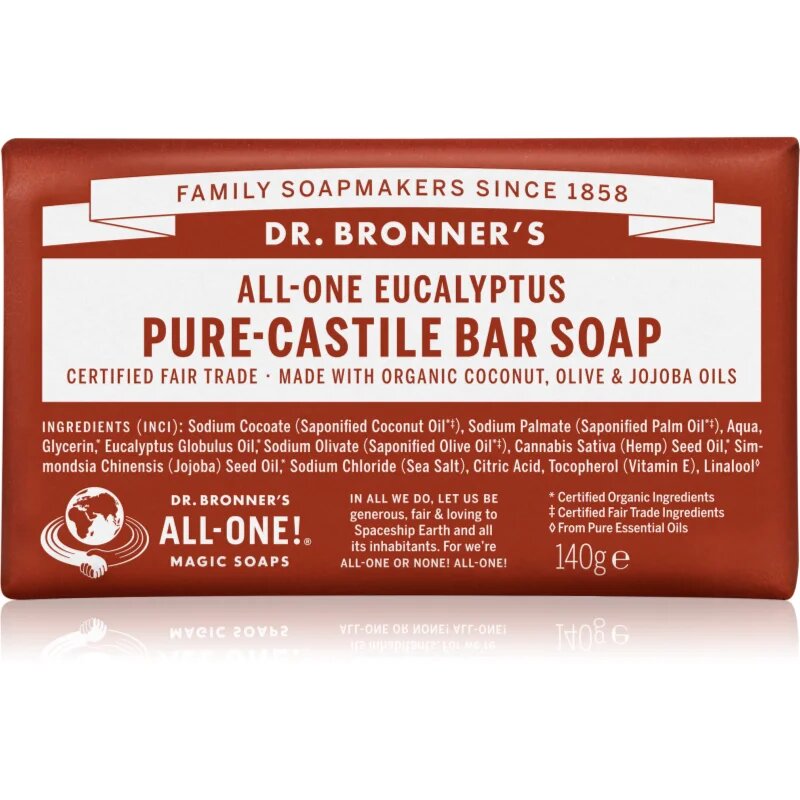 Dr. Bronner’s Eucalyptus trdo milo 140 g