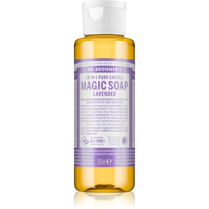 Dr. Bronner’s Lavender tekoče univerzalno milo 100 ml