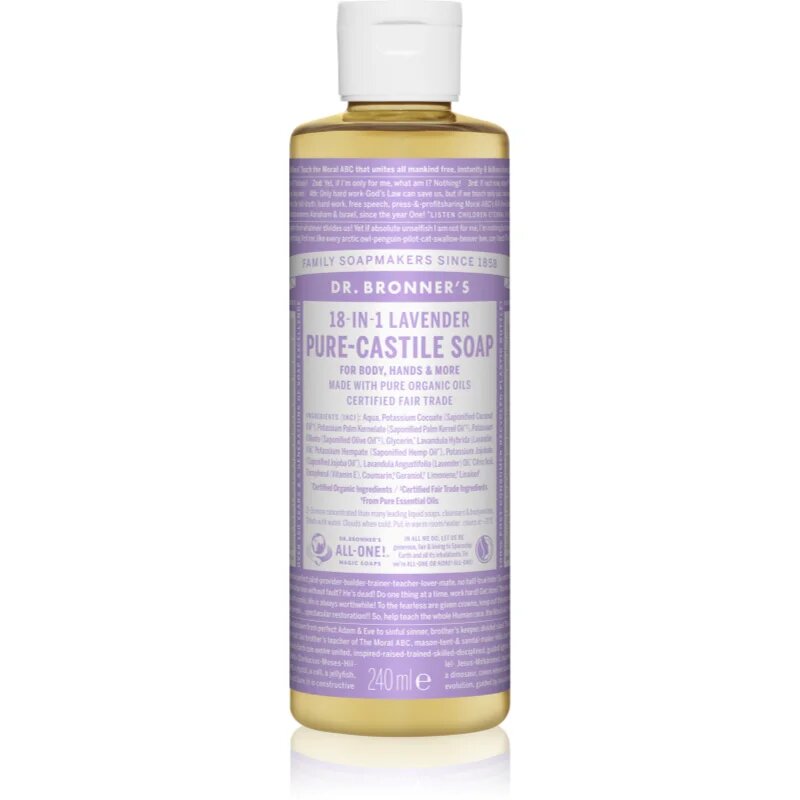 Dr. Bronner’s Lavender tekoče univerzalno milo 240 ml