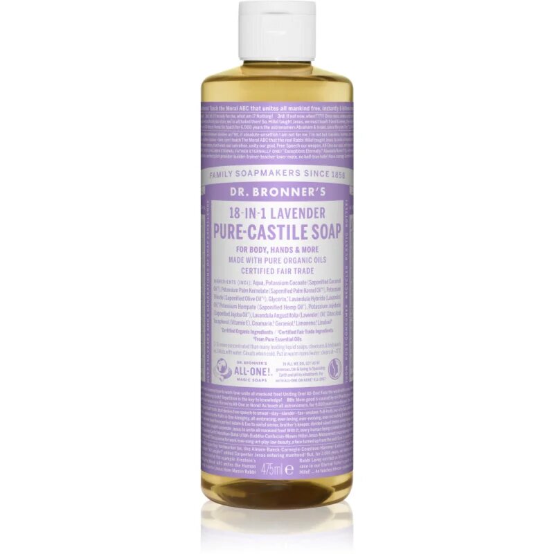 Dr. Bronner’s Lavender tekoče univerzalno milo 475 ml