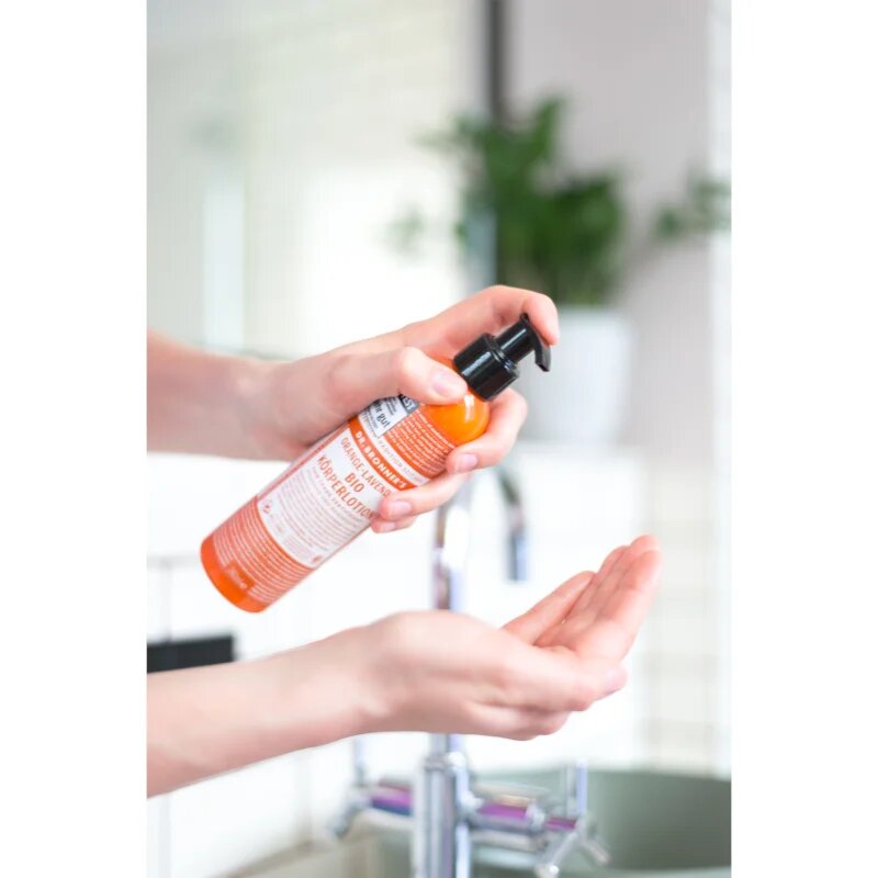 Dr. Bronner’s Orange & Levender hranilni in vlažilni losjon za telo 240 ml