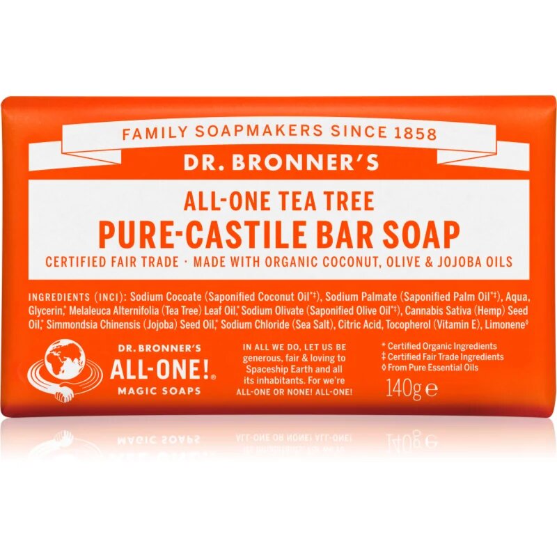 Dr. Bronner’s Tea Tree trdo milo 140 g