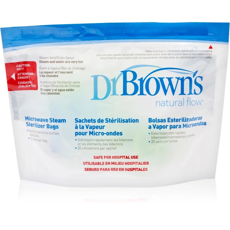 Dr. Brown's Microwave Steam Sterilizer Bags vrečke za sterilizacijo 5 kos