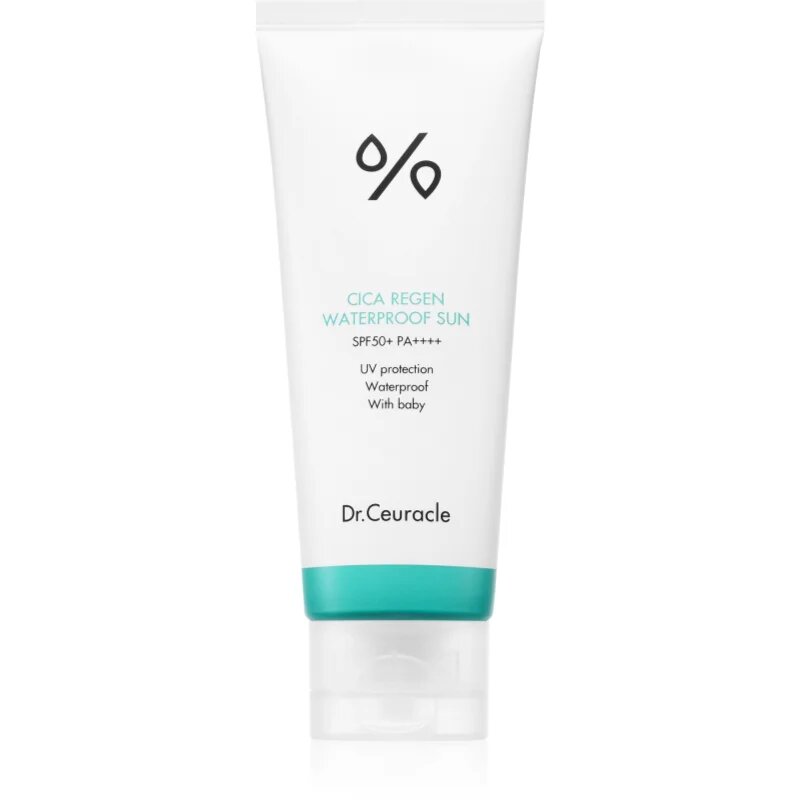 Dr.Ceuracle Cica Regen Waterproof Sun vodoodporna krema za sončenje za obraz SPF 50+ 100 ml