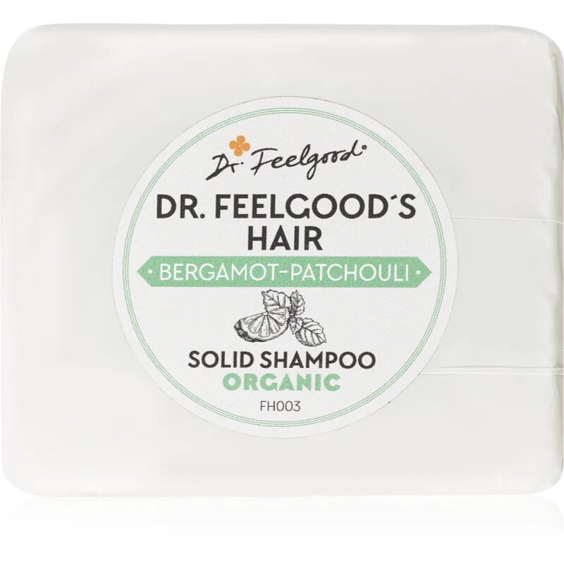 Dr. Feelgood Bergamot-Patchouli organski trdi šampon 100 g