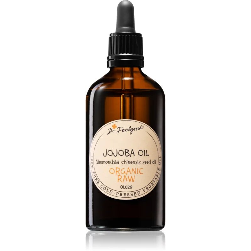 Dr. Feelgood BIO and RAW jojobino olje za vse tipe kože vključno z občutljivo kožo 100 ml