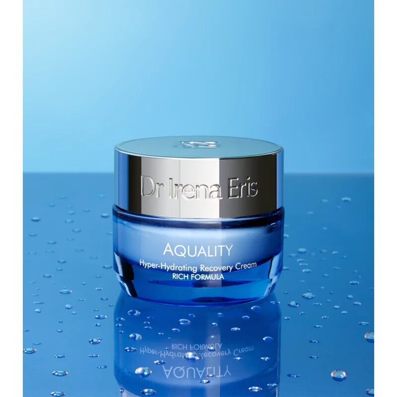 Dr Irena Eris Aquality Hyper-Hydrating Recovery Cream Rich Formula globinsko vlažilna krema proti gubam 50 ml