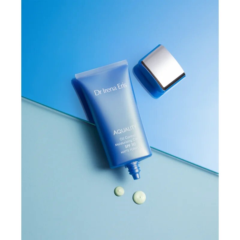 Dr Irena Eris Aquality Oil-Control Moisturizing Cream globinsko vlažilna krema proti gubam SPF 30 50 ml