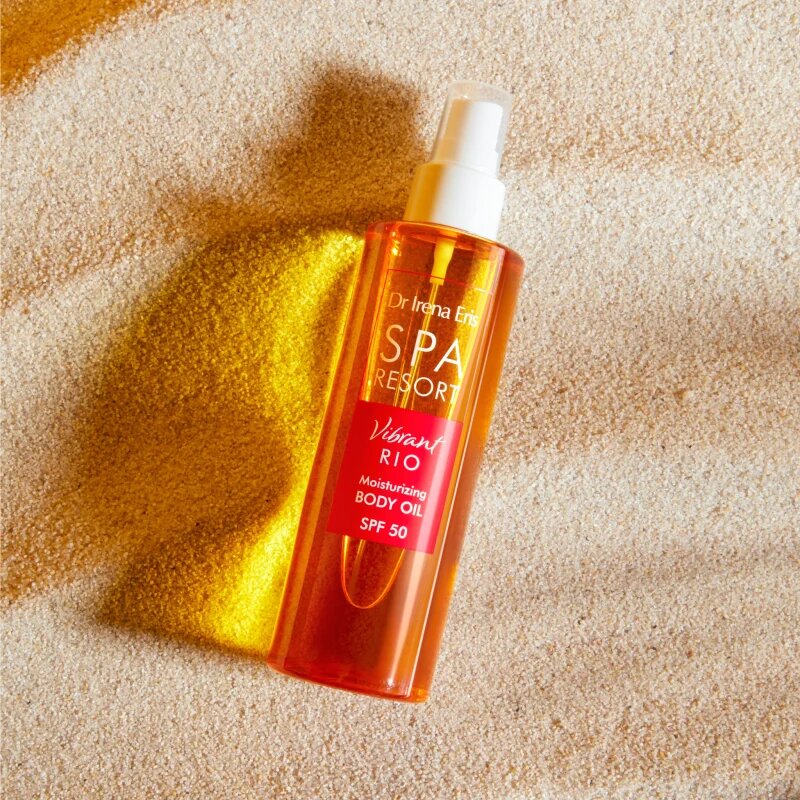 Dr Irena Eris SPA Resort Vibrant Rio negovalno olje za sončenje z vlažilnim učinkom SPF 50 200 ml