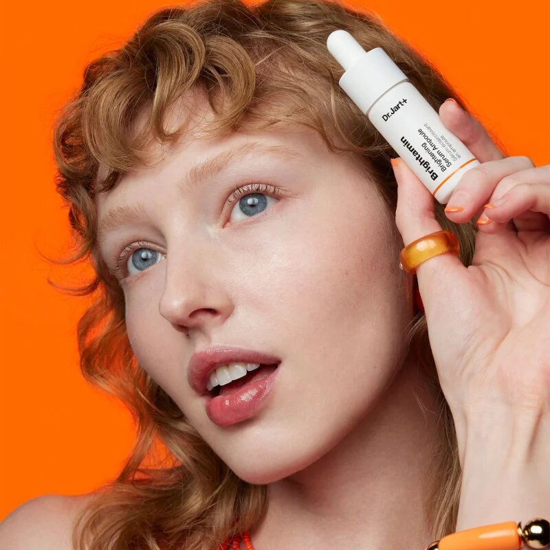 Dr. Jart+ Brightamin Brightening Serum Ampoule aktivni serum za posvetlitev in glajenje kože z vitaminom C 8.08 g