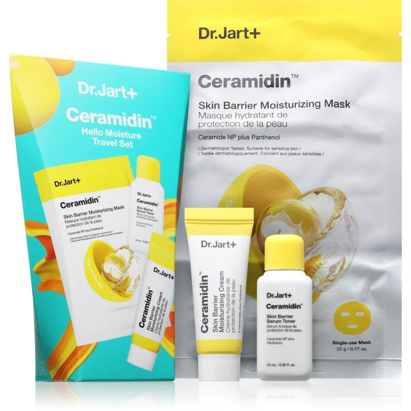 Dr. Jart+ Ceramidin™ Hello Moisture Travel Set Potovalni set za obnovo kožne pregrade