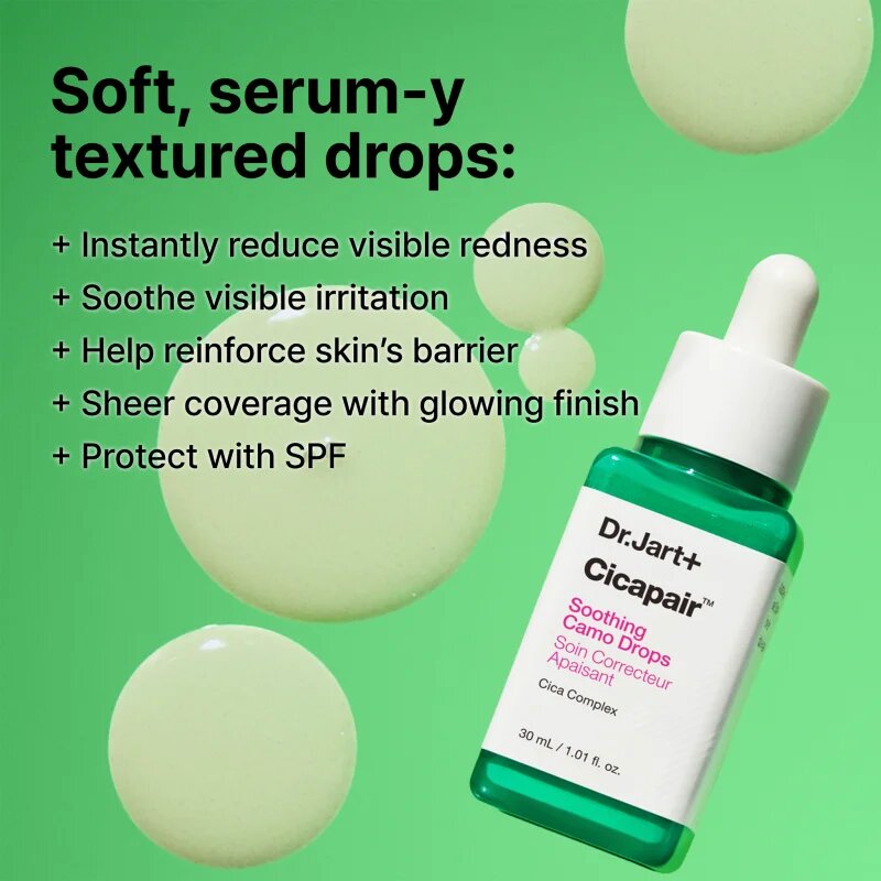 Dr. Jart+ Cicapair™ Soothing Camo Drops lahek tonirani fluid SPF 20 30 ml