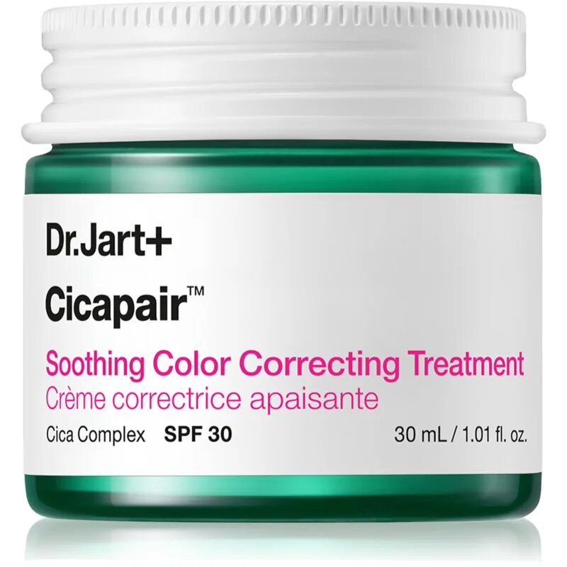 Dr. Jart+ Cicapair™ Soothing Color Correcting Treatment SPF 30 intenzivna krema za zmanjšanje rdečice SPF 30 30 ml