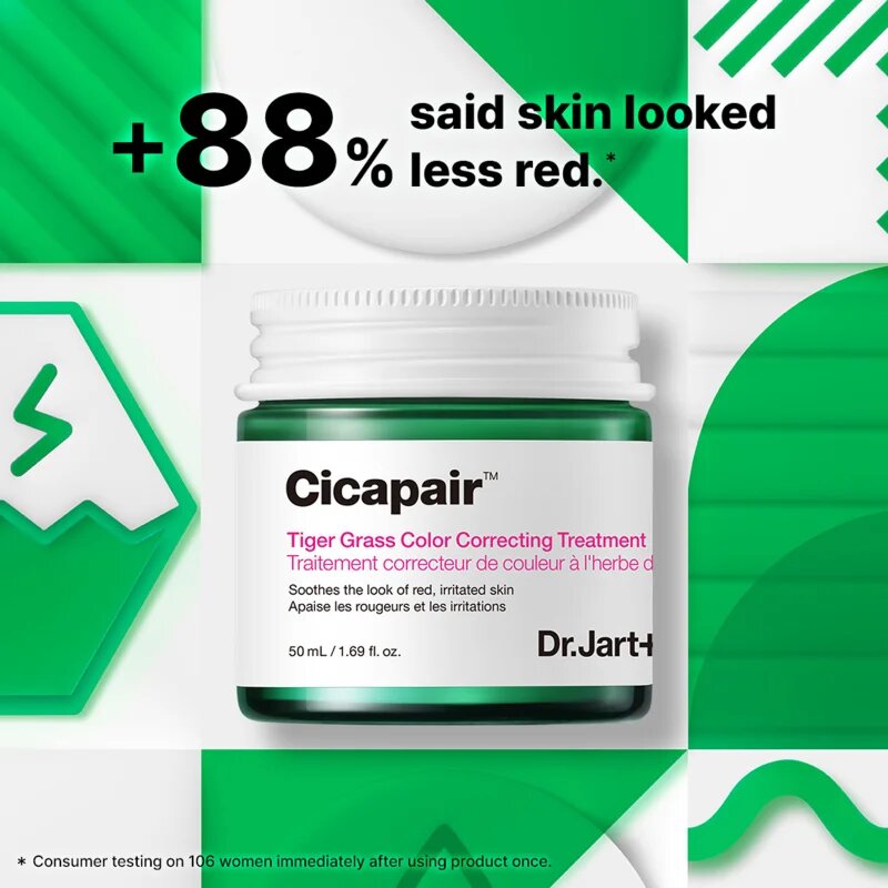 Dr. Jart+ Cicapair™ Tiger Grass Color Correcting Treatment intenzivna krema za zmanjšanje rdečice 15 ml