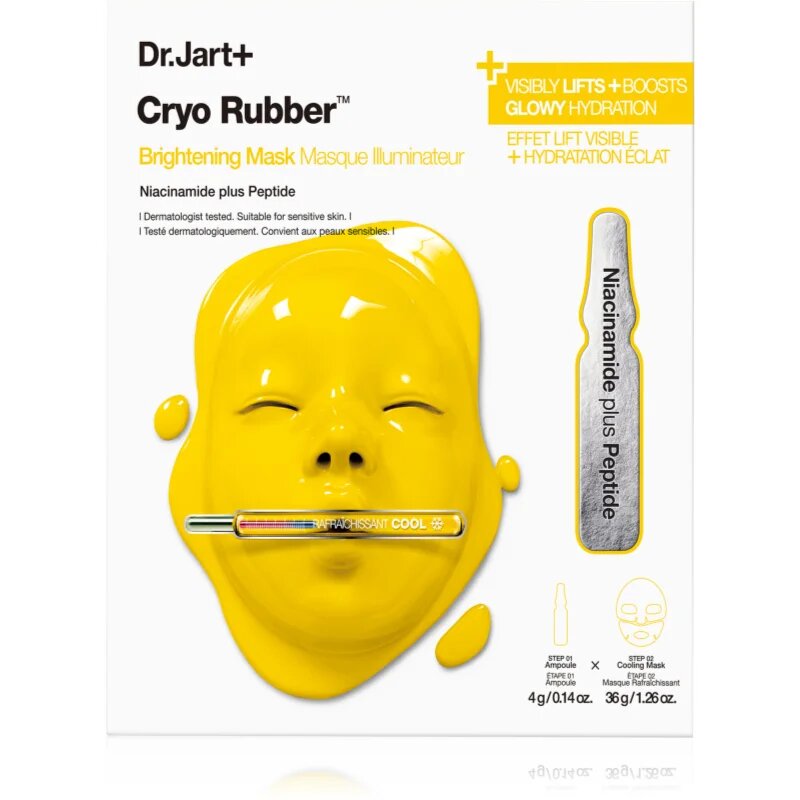 Dr. Jart+ Cryo Rubber™ Brightening Mask intenzivna hidrogelna maska za osvetlitev kože 40 g