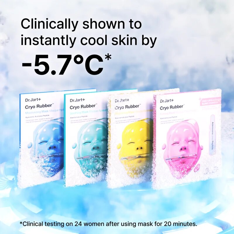 Dr. Jart+ Cryo Rubber™ Brightening Mask intenzivna hidrogelna maska za osvetlitev kože 40 g