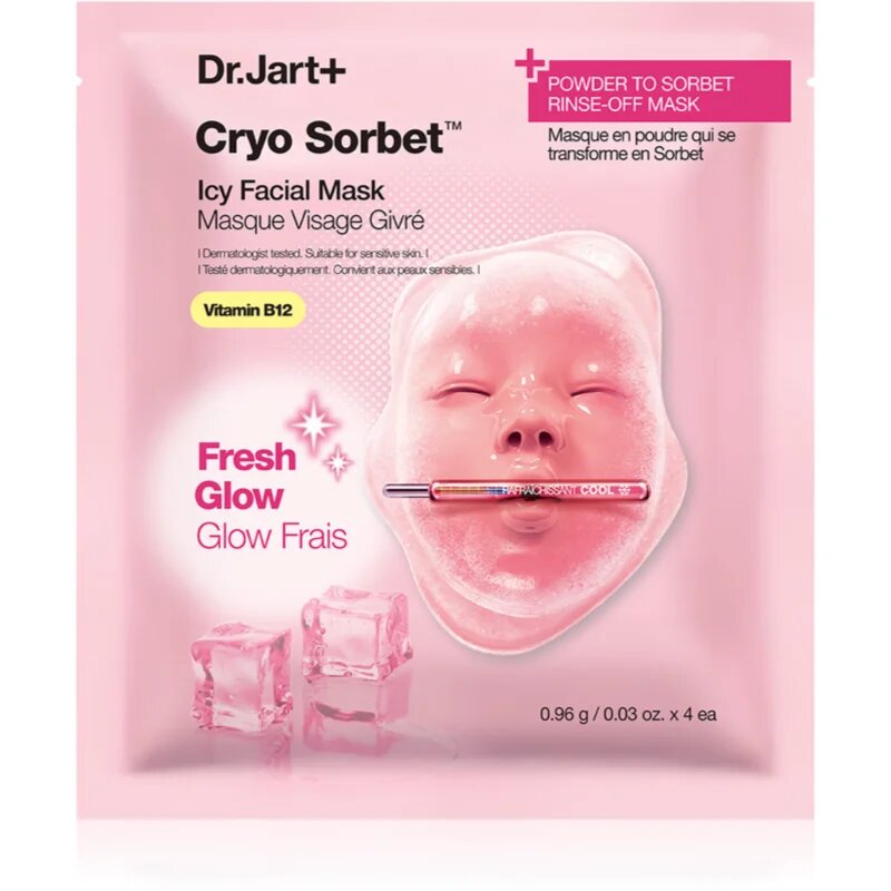 Dr. Jart+ Cryo Sorbet Icy Facial Mask vlažilna maska s hladilnim učinkom 3.06 g