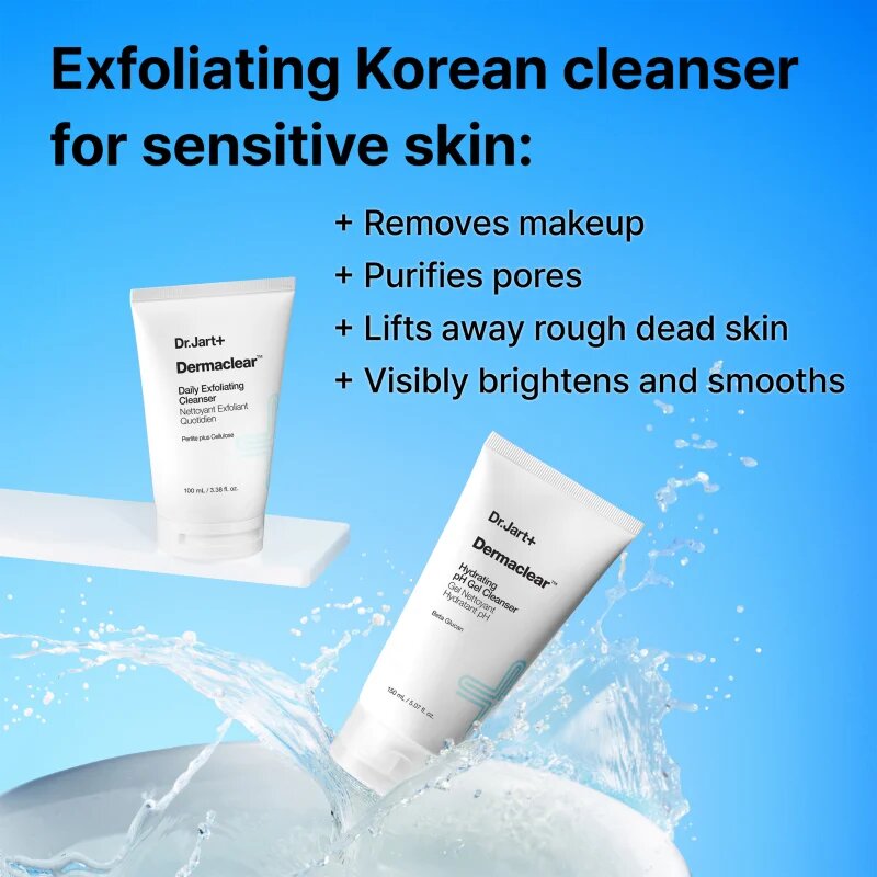 Dr. Jart+ Dermaclear™ Exfoliating Cleanser eksfoliacijski čistilni gel 100 ml