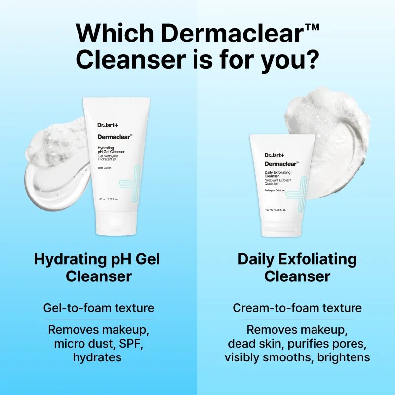 Dr. Jart+ Dermaclear™ Exfoliating Cleanser eksfoliacijski čistilni gel 100 ml
