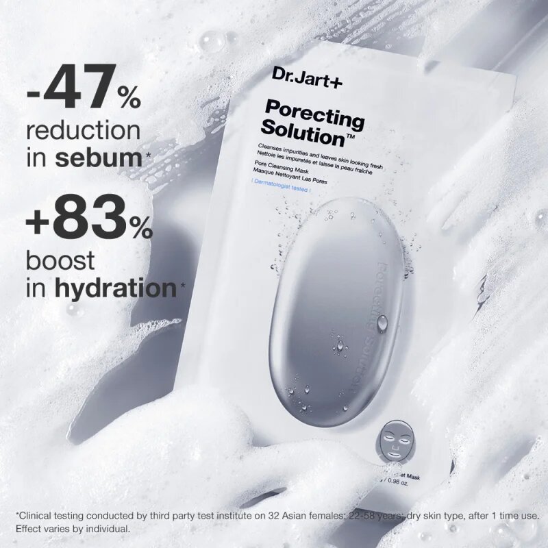Dr. Jart+ Dermask™ Porecting Solution čistilna maska z aktivnim ogljem 28 g