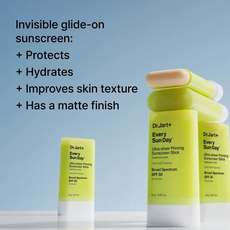 Dr. Jart+ Every Sun Day™ Ultra-Sheer Priming Sunscreen Stick SPF50 krema za sončenje v paličici 19 g