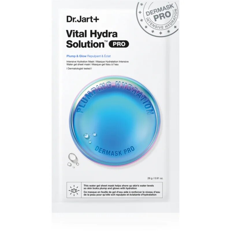 Dr. Jart+ Vital Hydra Solution™ Intensive Hydration Mask intenzivna vlažilna maska 26 g