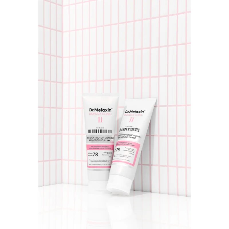 Dr. Melaxin Bondex Clinic Protein Bonding Remodeling Clinic obnovitvena nega za poškodovane in krhke lase 250 ml