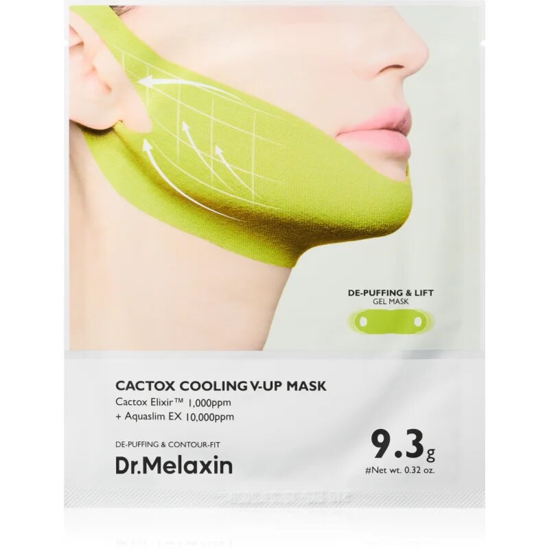 Dr. Melaxin Cactox Cooling V-Up Mask maska za oblikovanje obraza z vlažilnim učinkom 4x9.3 g