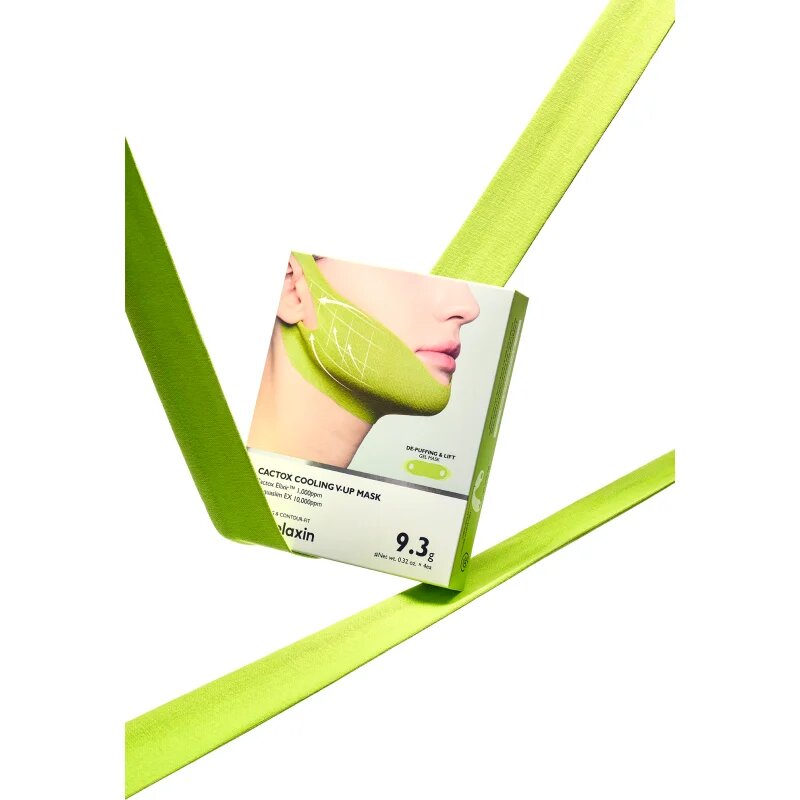 Dr. Melaxin Cactox Cooling V-Up Mask maska za oblikovanje obraza z vlažilnim učinkom 4x9.3 g