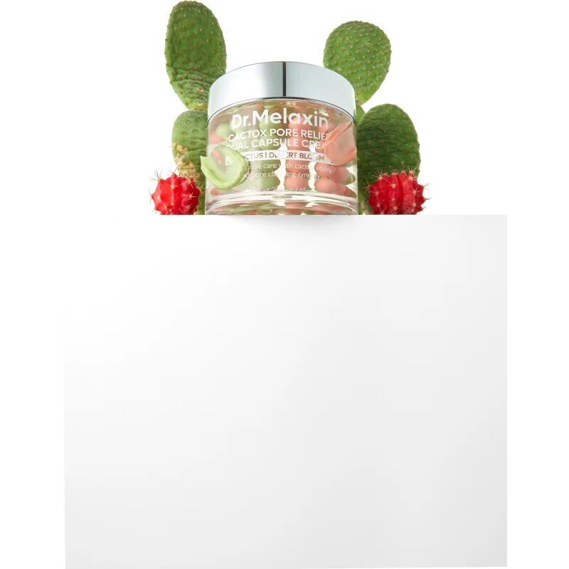 Dr. Melaxin Cactox Pore Relief Dual Capsule Cream vlažilna krema za glajenje kože in zmanjšanje por 65 g