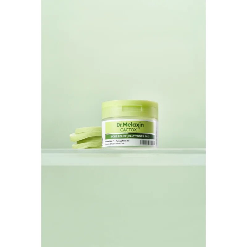 Dr. Melaxin Cactox Pore Relief Jelly Toner Pad tonizirajoče blazinice za glajenje kože in zmanjšanje por 60 kos