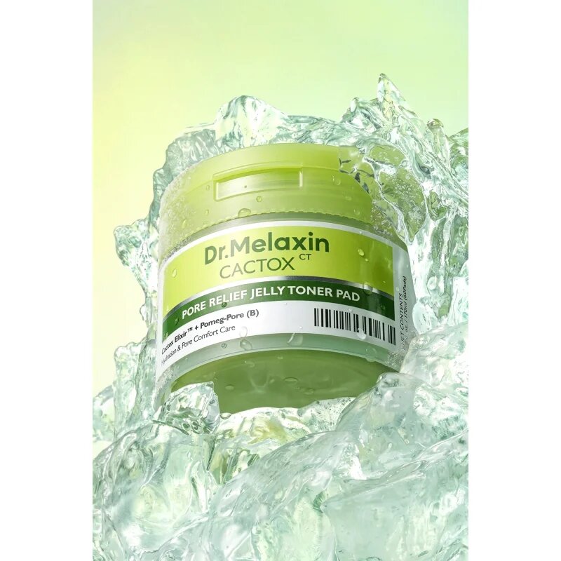 Dr. Melaxin Cactox Pore Relief Jelly Toner Pad tonizirajoče blazinice za glajenje kože in zmanjšanje por 60 kos