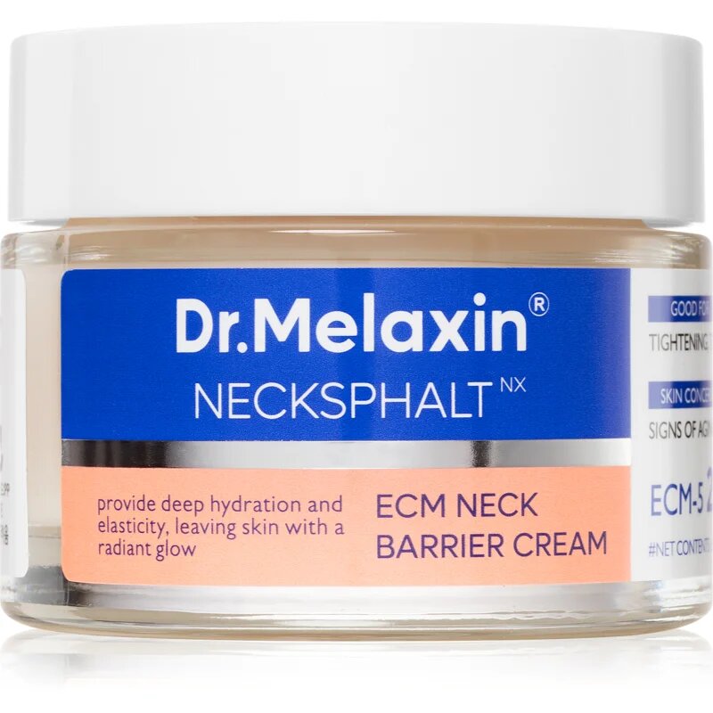 Dr. Melaxin Necksphalt ECM Ceramide Neck Cream učvrstitvena lifting krema za vrat in dekolte 50 ml