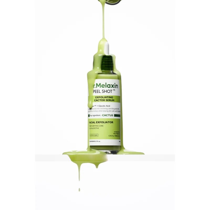 Dr. Melaxin Peel Shot Exfoliating Cactox Serum gladilni eksfoliacijski serum za hidracijo kože in zmanjšanje por 80 ml