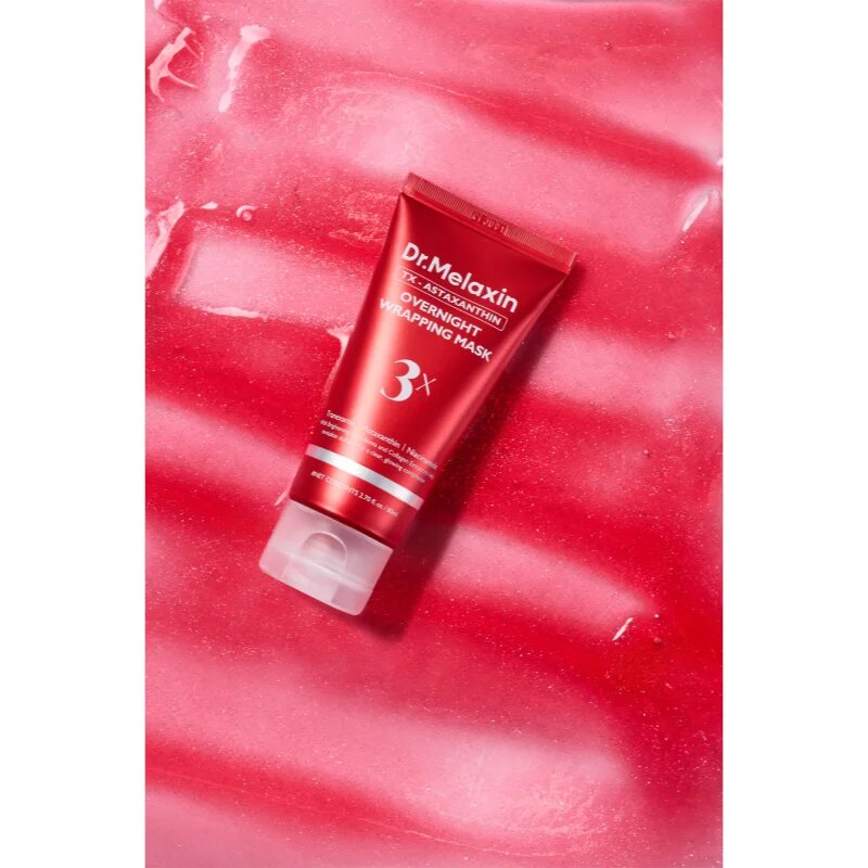 Dr. Melaxin TX Astaxanthin Overnight Wrapping Mask pomirjajoča nočna maska za poenotenje tona kože 80 ml