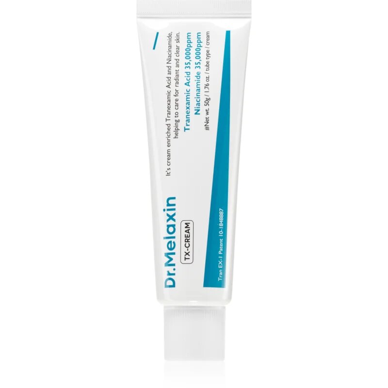 Dr. Melaxin TX Cream vlažilna in posvetlitvena krema za obraz za krepitev kožne pregrade 50 ml