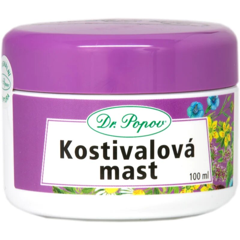 Dr. Popov Herbal ointments Comfrey masažna krema za mišice sklepe in vezi 100 ml
