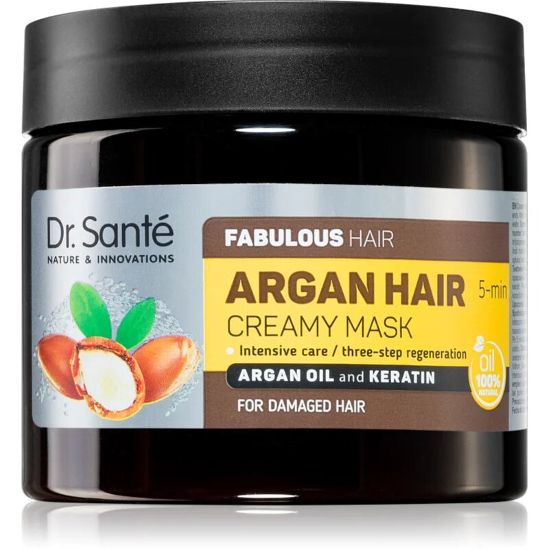Dr. Santé Argan kremasta maska za poškodovane lase 300 ml