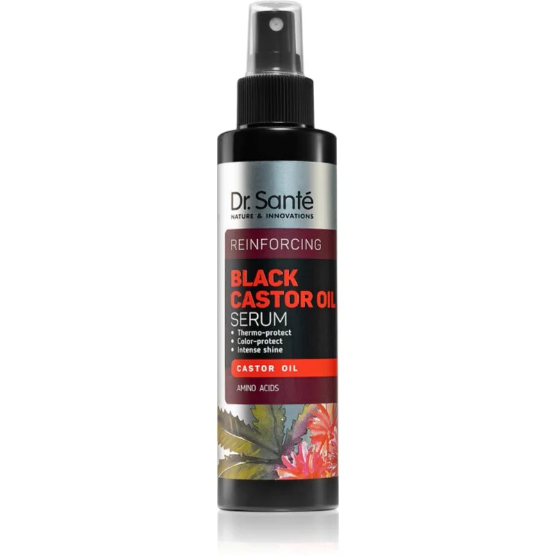 Dr. Santé Black Castor Oil balzam brez spiranja v pršilu 150 ml