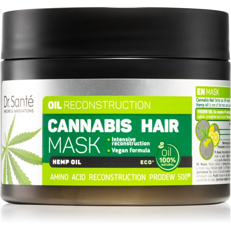 Dr. Santé Cannabis regeneracijska maska za poškodovane lase 300 ml