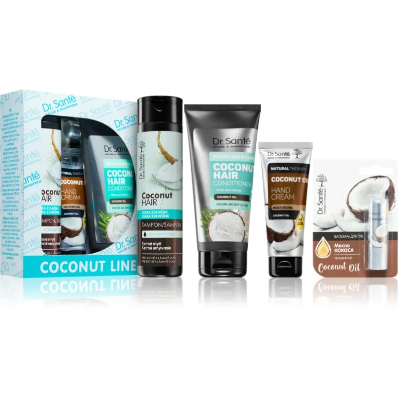 Dr. Santé Coconut darilni set za suhe in krhke lase