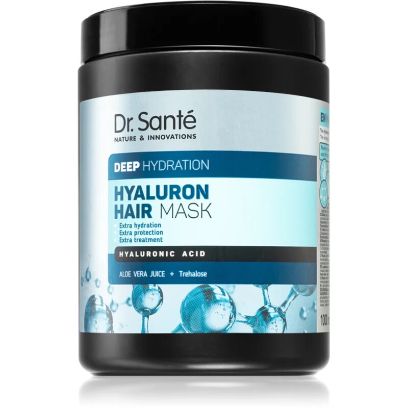 Dr. Santé Hyaluron globinsko vlažilna maska za suhe lase 1000 ml