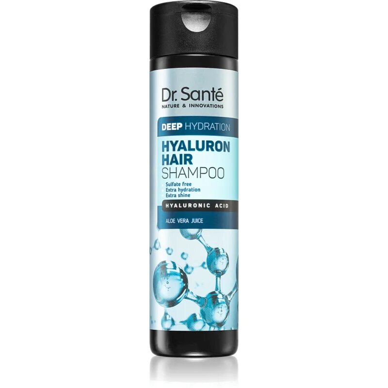 Dr. Santé Hyaluron šampon za suhe lase in lase brez sijaja ki dodaja hidracijo in sijaj 250 ml