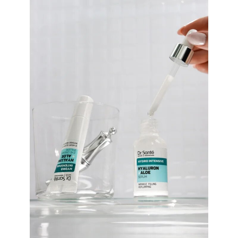 Dr. Santé Hydro Intensive Hyaluron + Aloe intenzivno vlažilni serum za vse tipe kože 30 ml